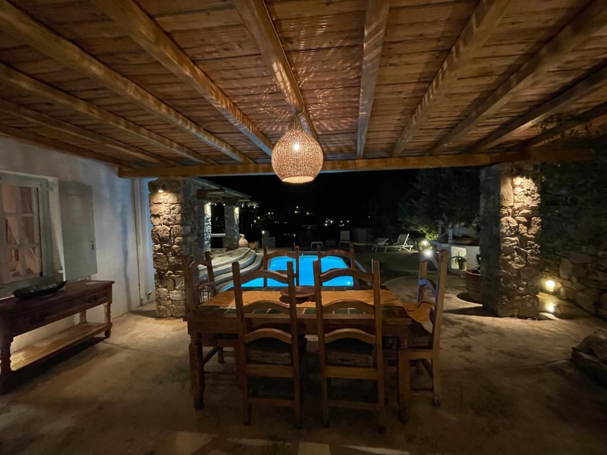 Kalafatis Private Villa Mykonos Bagian luar foto