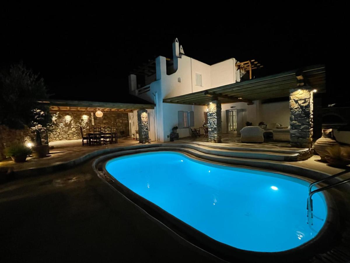 Kalafatis Private Villa Mykonos Bagian luar foto