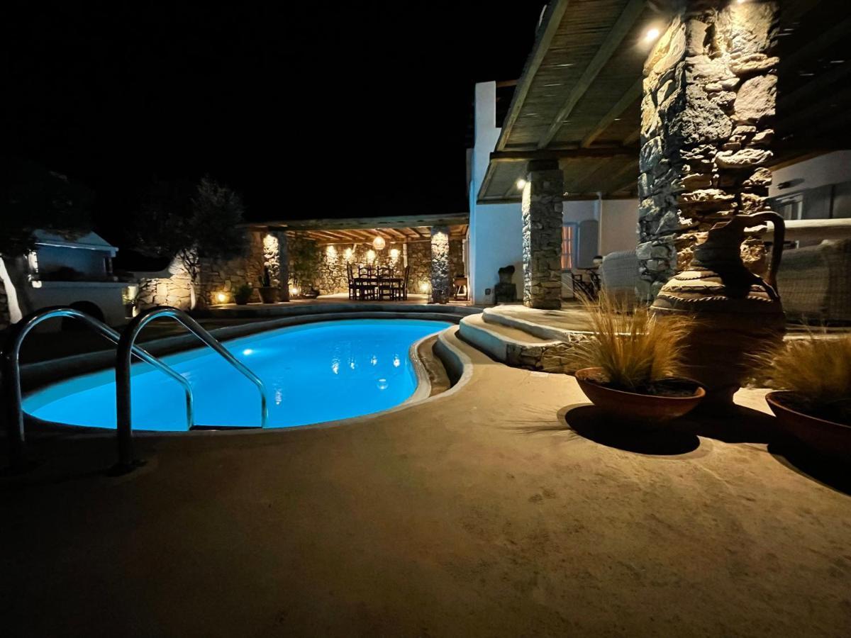 Kalafatis Private Villa Mykonos Bagian luar foto