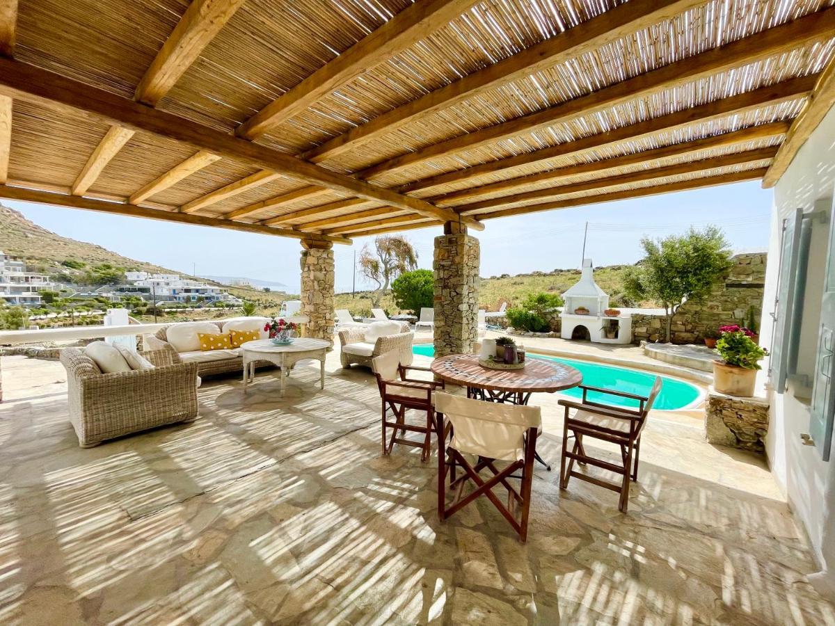 Kalafatis Private Villa Mykonos Bagian luar foto