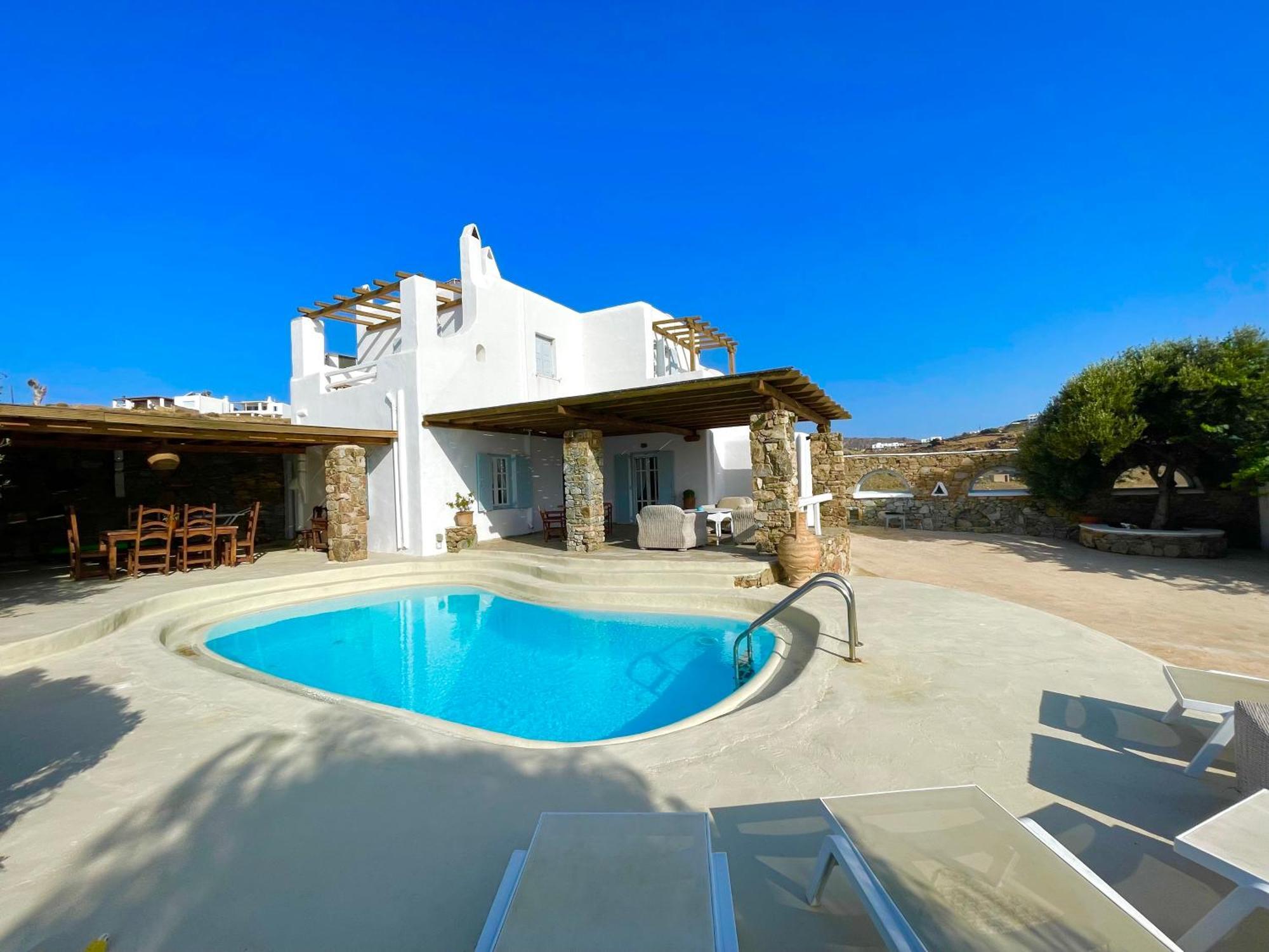 Kalafatis Private Villa Mykonos Bagian luar foto